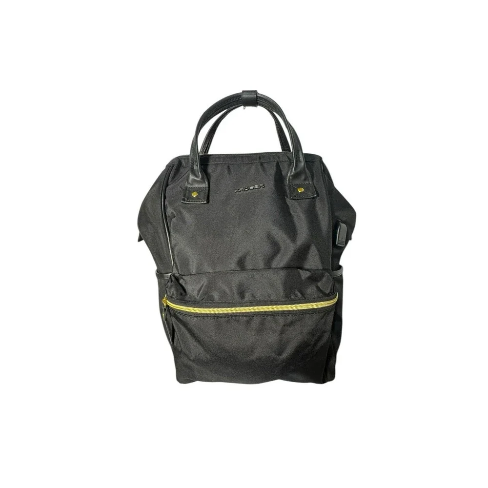 Kroser Unisex Large Black Laptop Tablet Backpack  w/Charging Port Work Travel